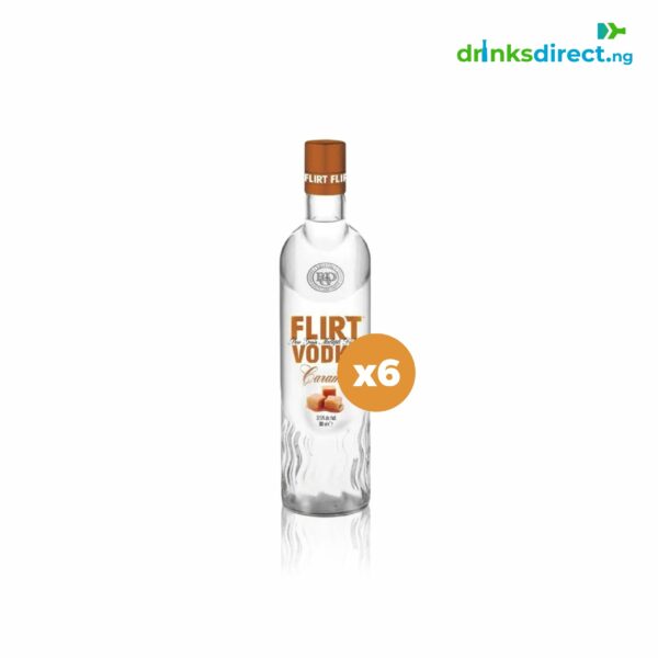 FLIRT VODKA CARAMEL 1LTR X6