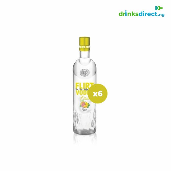 FLIRT VODKA CITRUS 1LTR X6